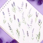 Watercolour Lavender Sticker Pack