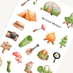 Camping Adventure Sticker Sheet