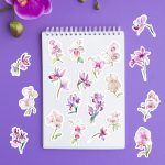 Watercolour Orchid Sticker Pack