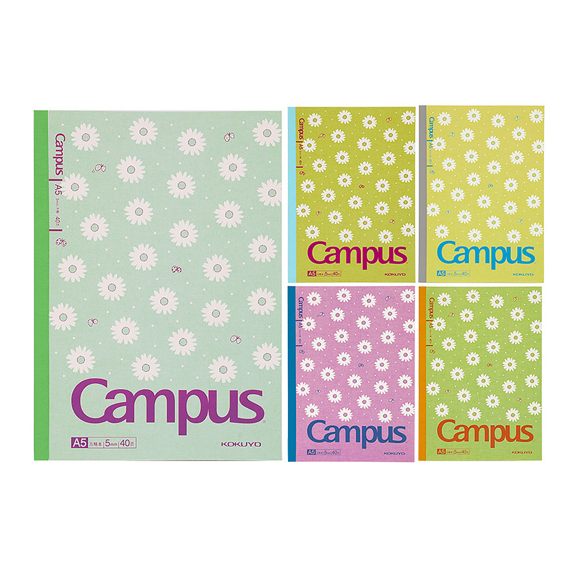 Kokuyo Campus A5 Notebook Daisy Moshimoshi Uk