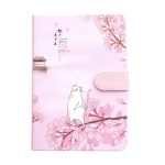 Japanese Cat Notebook with Magnetic Buckle