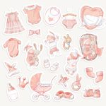 Blue Baby Boy Sticker Sheet