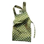 Polka Dot Cotton Apron - Green