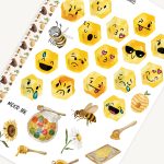 Honeycomb Mood Tracker Sticker, Emoji Stickers