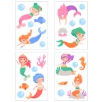 Mermaid Fabric Wall Stickers