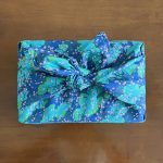 Furoshiki Fabric Wrapping Sakura Blue Design