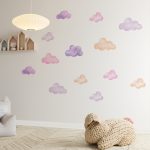 Watercolour Cloud wall stickers