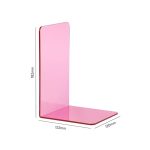 colour tinted bookends pink