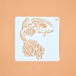 Reusable Koi Carp Stencil