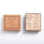 Wooden Stamp Set Months