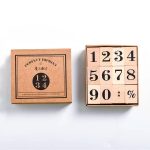 Wooden Stamp Set Numeric