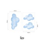 Watercolour Cloud wall stickers