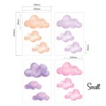 Watercolour Cloud wall stickers