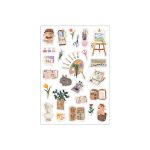 Magical forest theme sticker sheet - studio