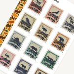 Wildlife Animal Stamp Sticker