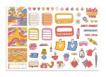 1970s theme weekly sticker sheet