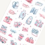 Pink Travel Sticker Sheet