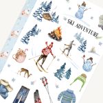 Ski Adventure Sticker Sheet