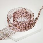 Leopard Print Gauze Ribbon