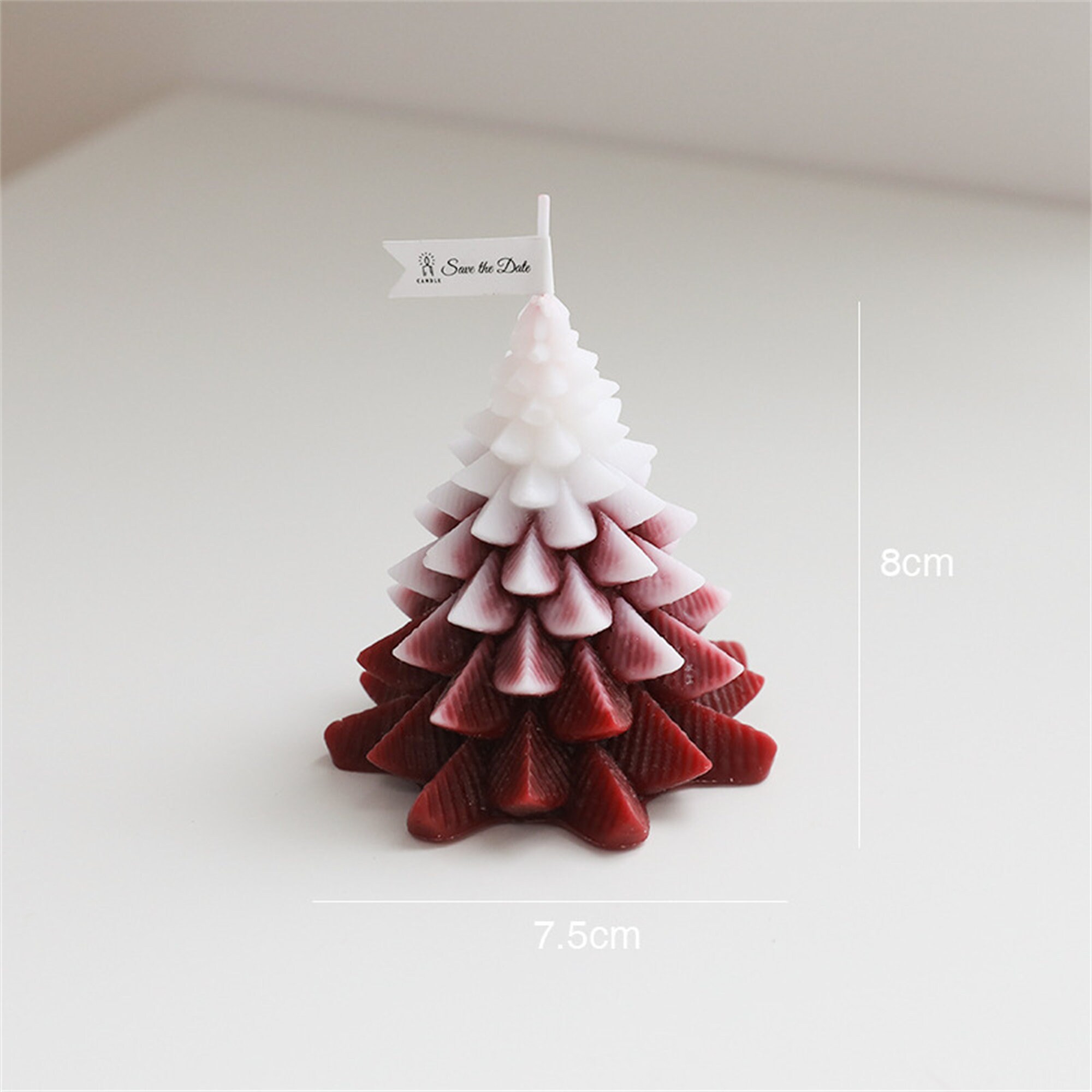 Christmas Tree Candle Large - Red | MoshiMoshi UK